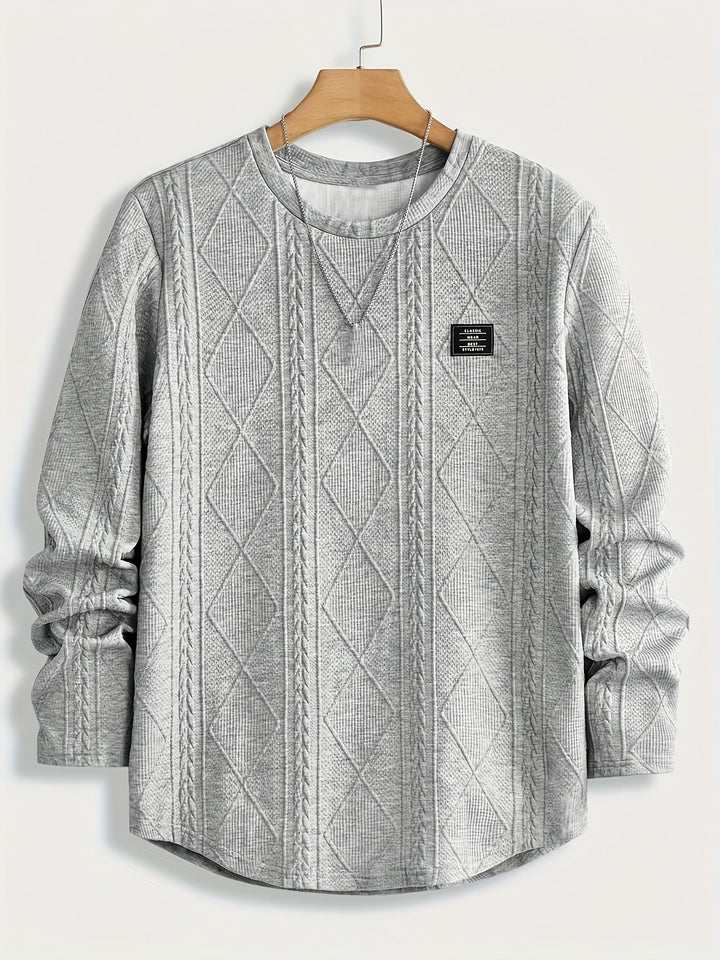 Edwin | Textured Crew Neck Top