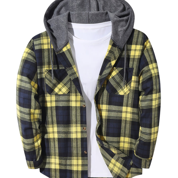 Braxton | Checked Hooded Shirt