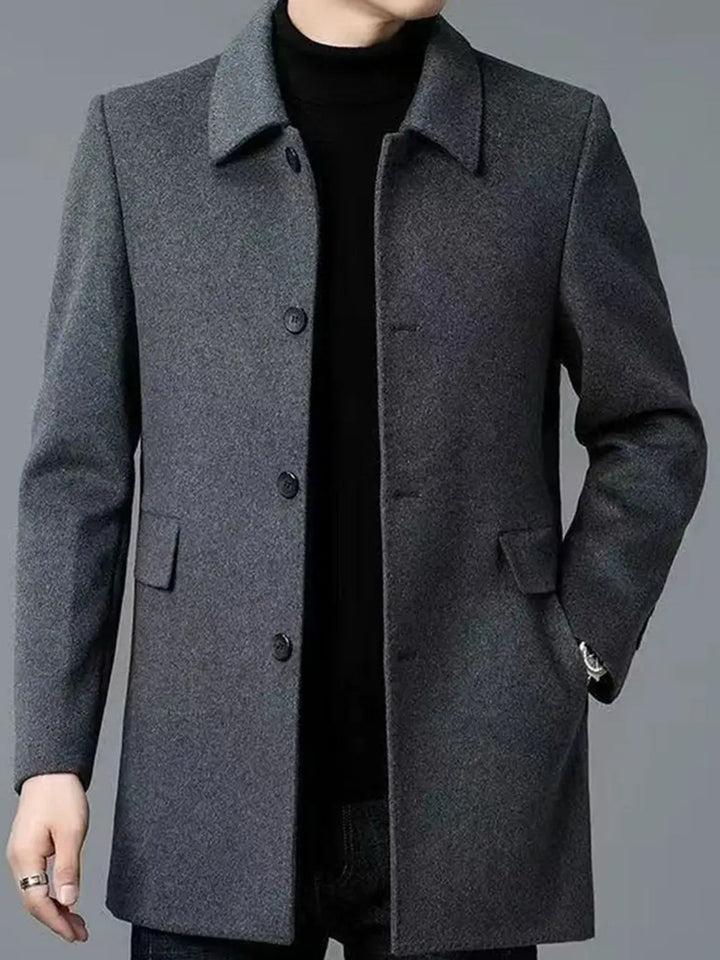 Douglas | Refined Single-Breasted Overcoat
