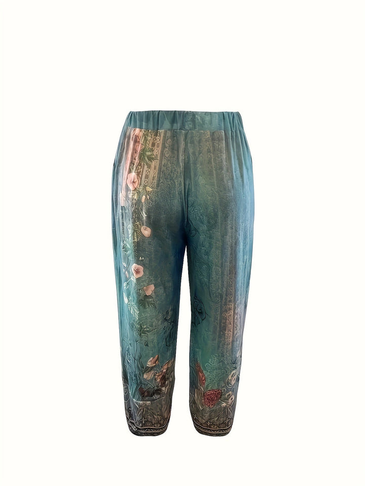 Meredith | Botanical Cropped Trousers