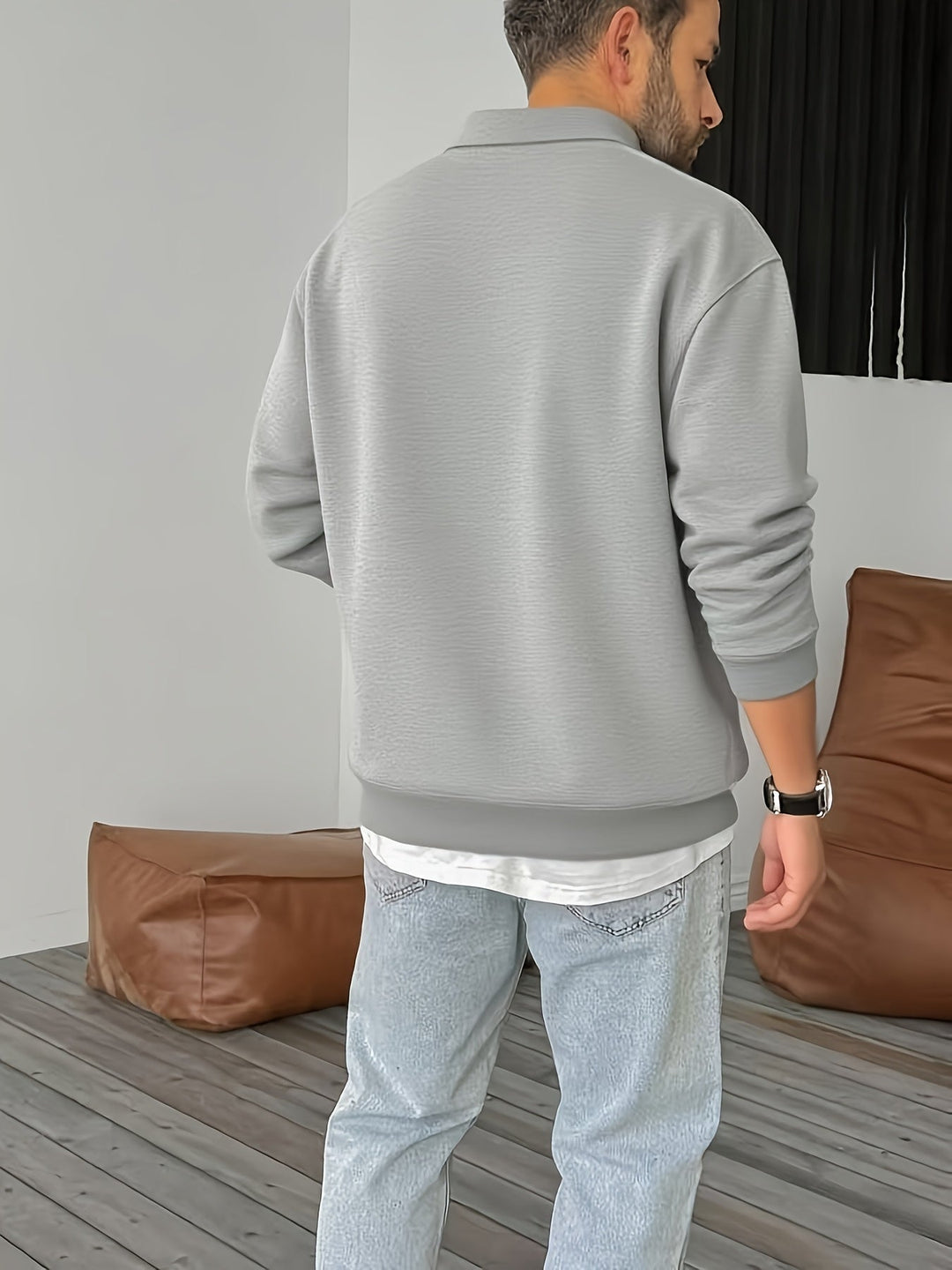 Nathaniel | Cozy Half-Zip Sweatshirt