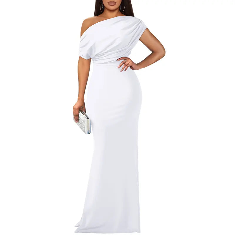 Rose | Elegant Off-Shoulder Evening Dress