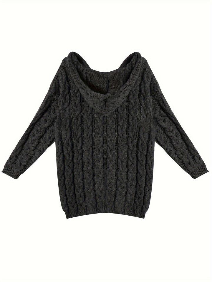 Florence | Relaxed Cable-Knit V-Neck Jumper