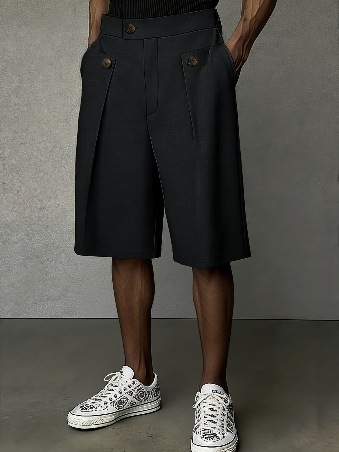Harlan | Tailored Pleated Shorts