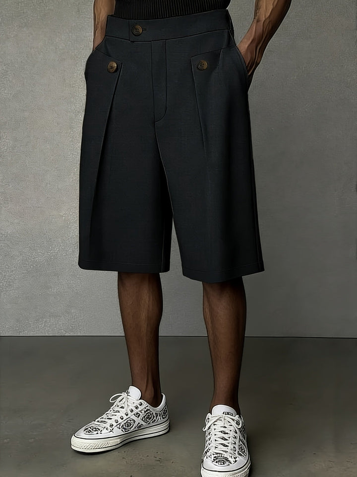 Harlan | Tailored Pleated Shorts