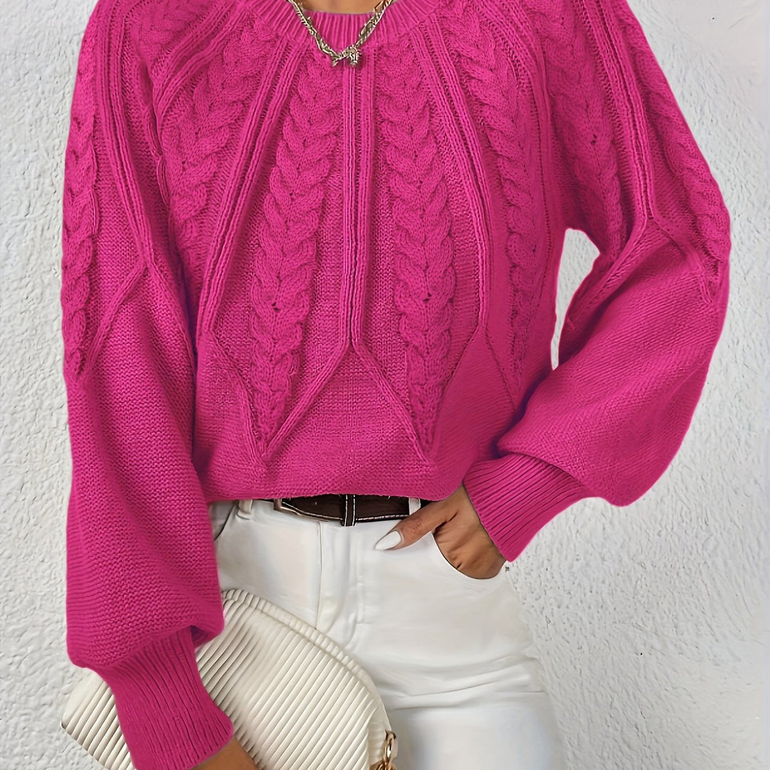 Cassidy | Cable-Knit Round-Neck Jumper