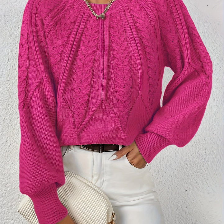 Cassidy | Cable-Knit Round-Neck Jumper