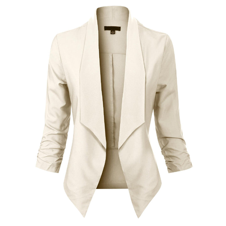 Penelope | Open-Front Draped Blazer