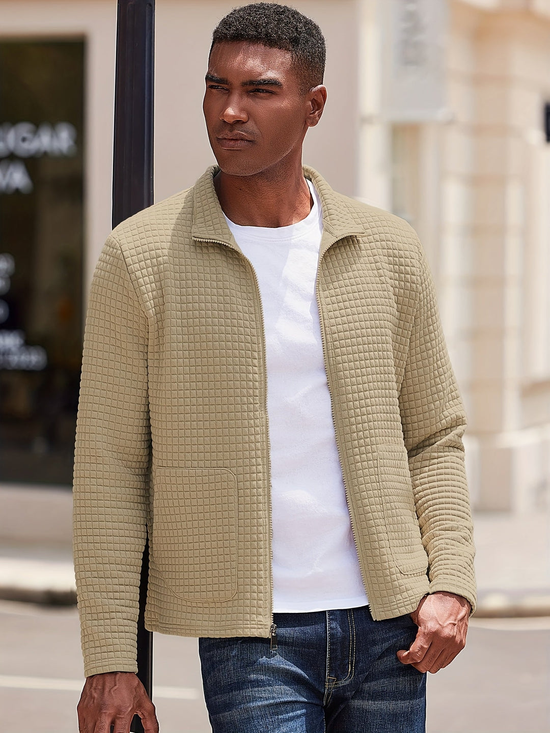 Hugo | Textured Zip-Up Jacket