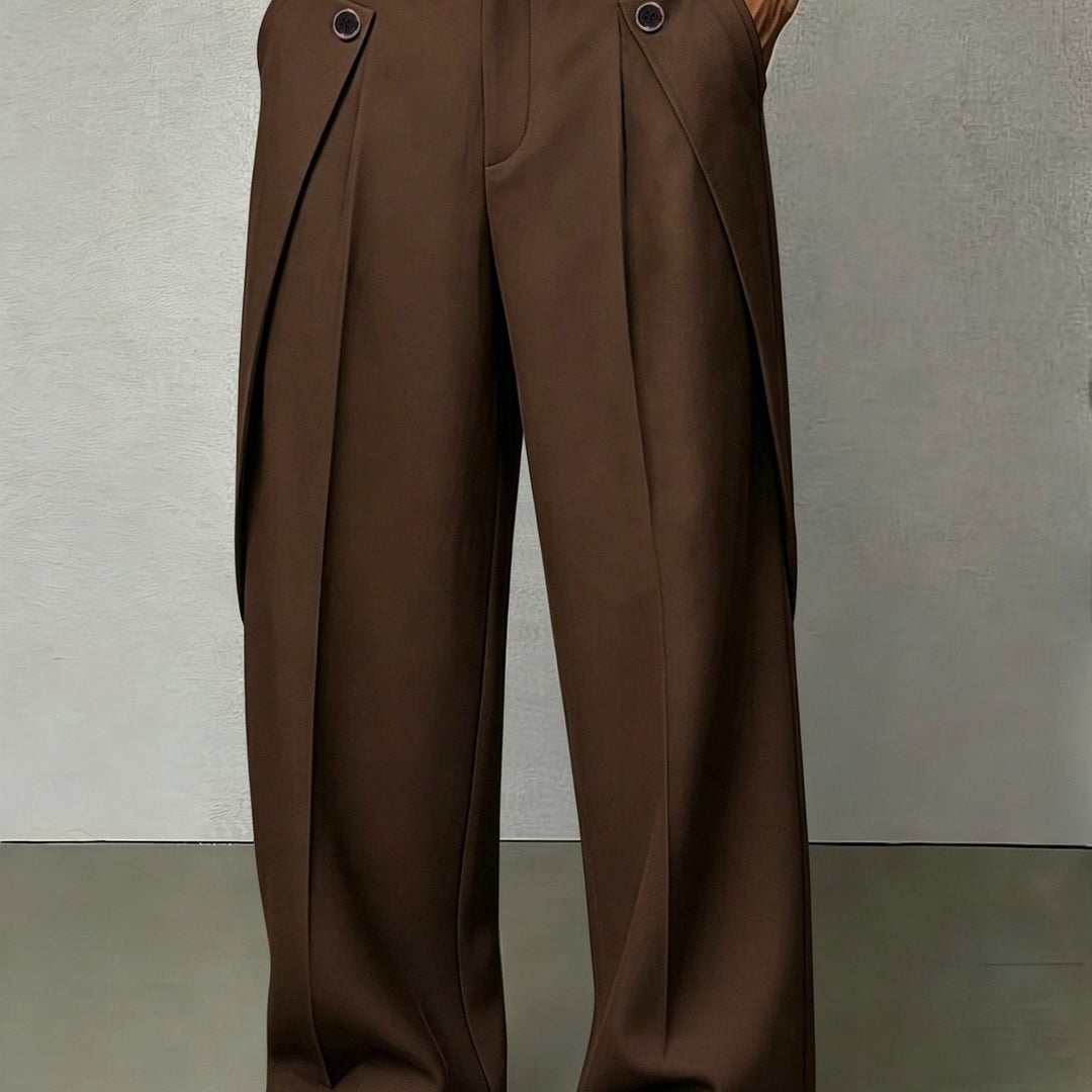 Hudson | Pleated Wide-Leg Trousers