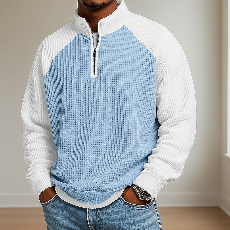 Lincoln | Textured Quarter-Zip Pullover