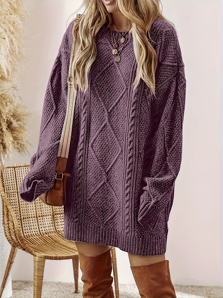Tabitha | Cable-Knit Jumper Dress