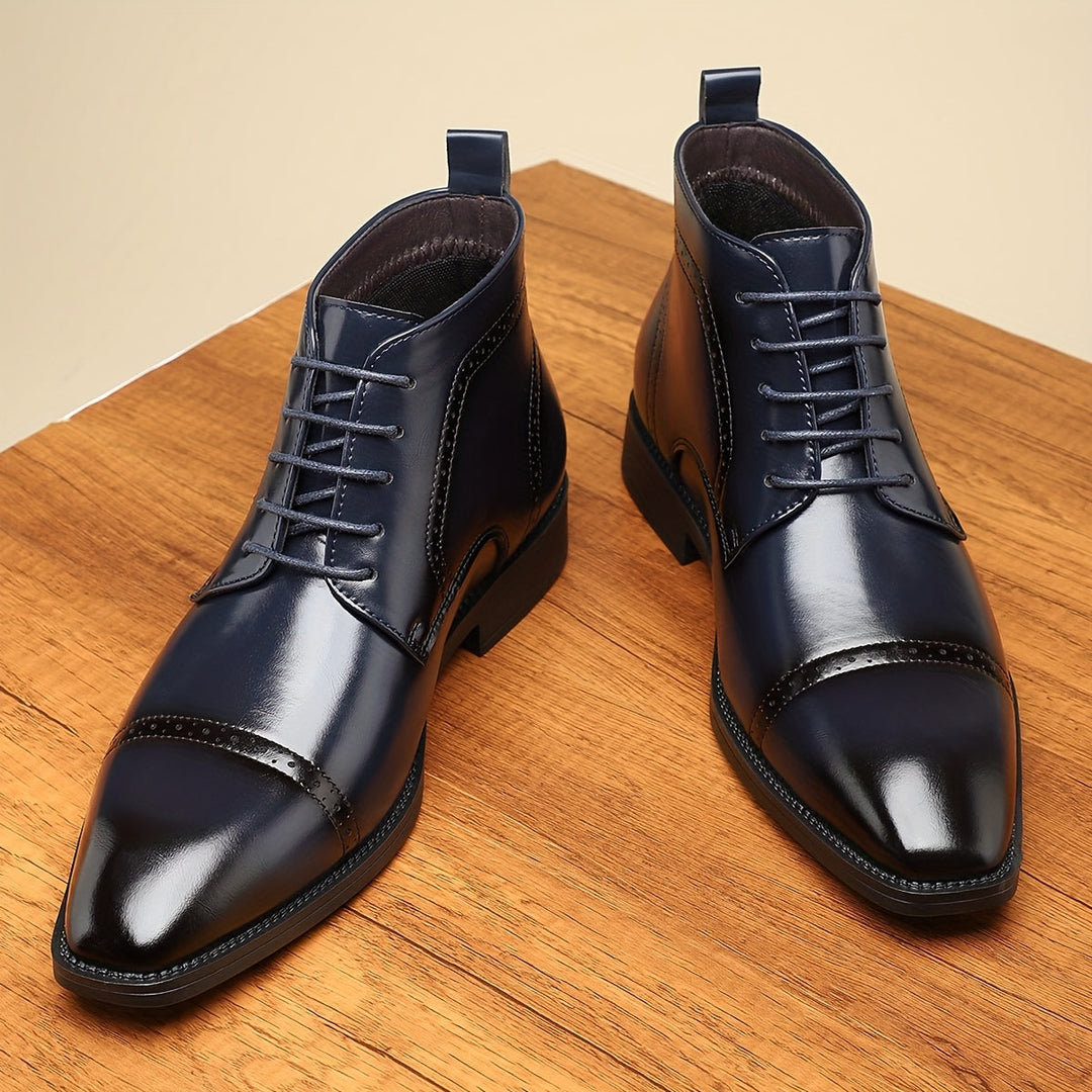 Everly | Refined Cap-Toe Ankle Boots