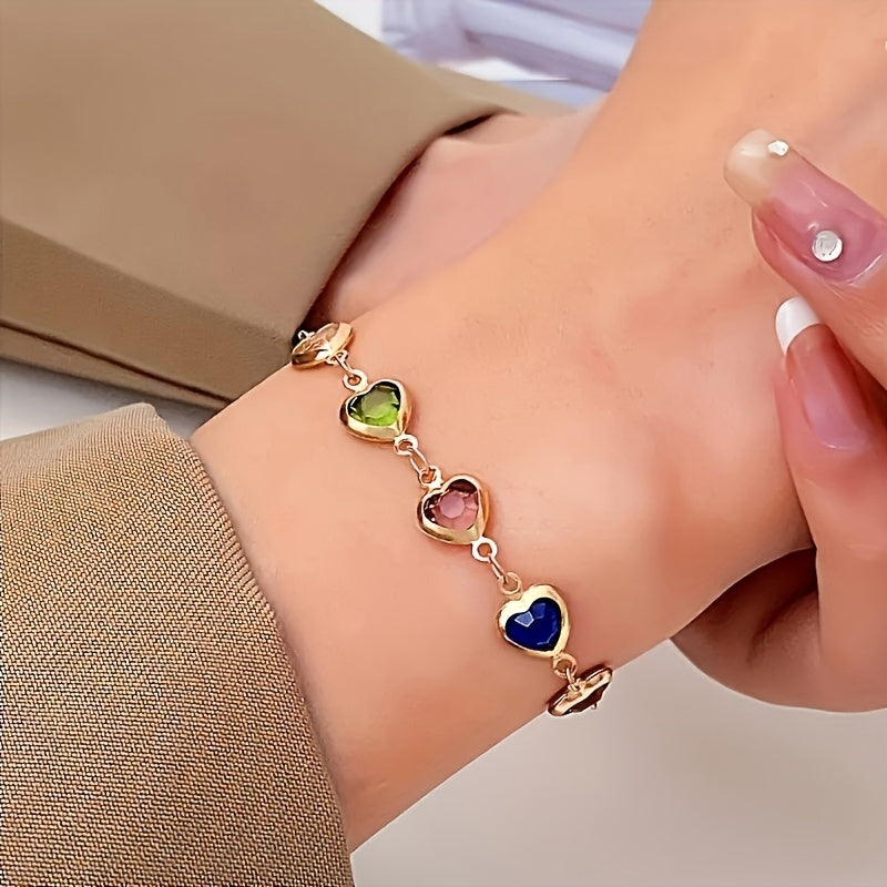 Gail | Stylish Multicolour Heart Shape Bracelet