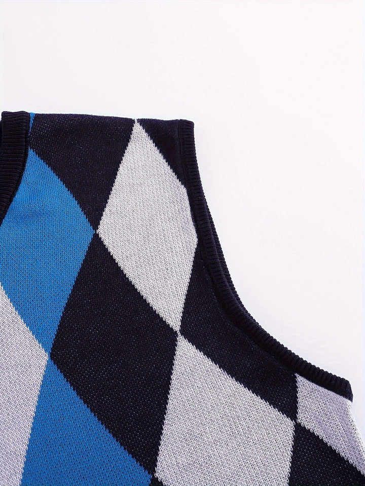 Chandler | Classic Argyle Jumper Vest