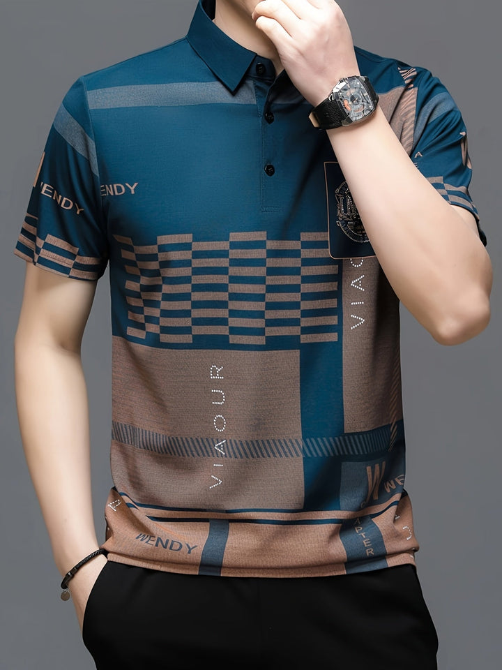 Nathaniel | Refined colourblock Polo Shirt