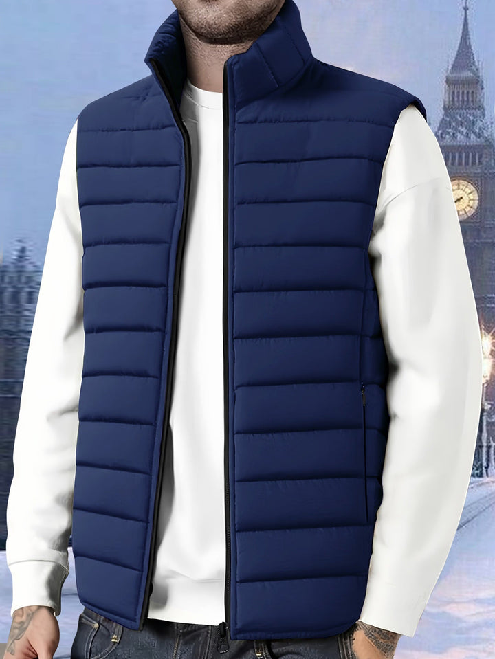 Donovan | Quilted Stand-Collar Vest