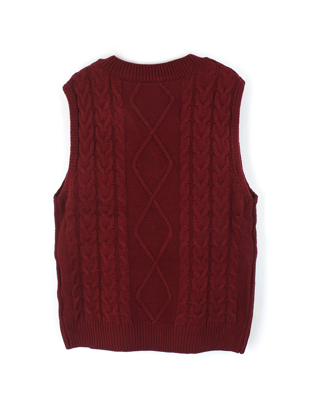 Cora | Cozy Cable-Knit V-Neck Jumper Vest