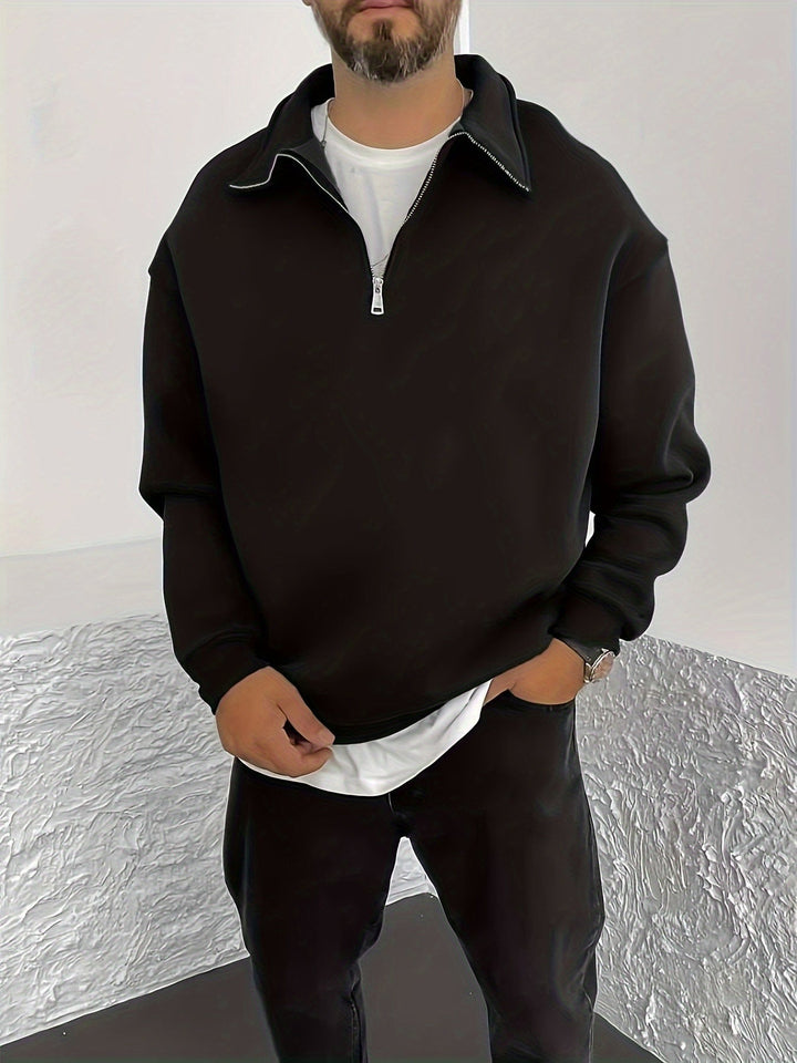 Nathaniel | Cozy Half-Zip Sweatshirt
