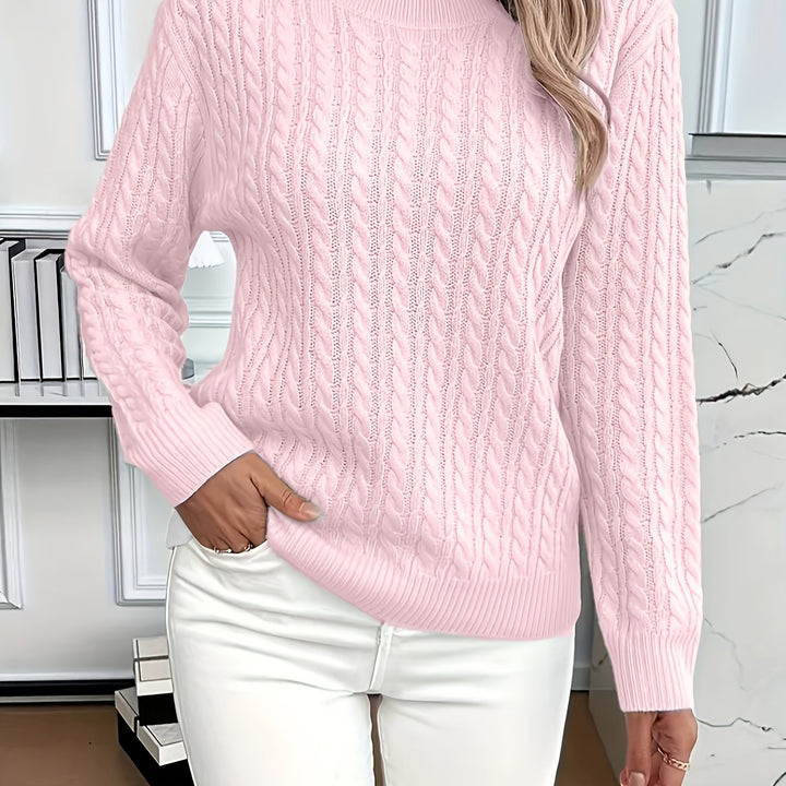 Faye | Cable-Knit Round Neck Jumper