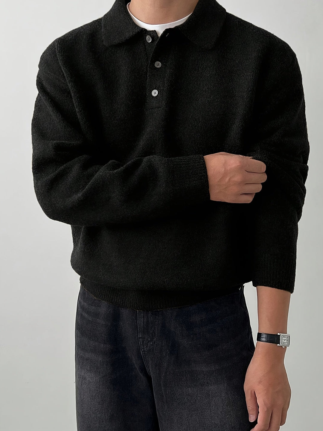 Landon | Refined Polo Collar Jumper