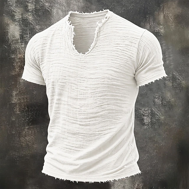 Wyatt | Rugged Notch-Neck T-Shirt