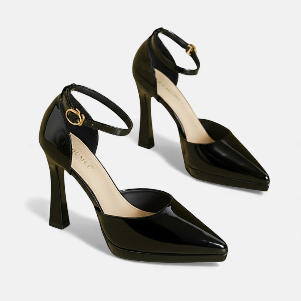 Evette | Stylish Ankle Strap Pointed Heels