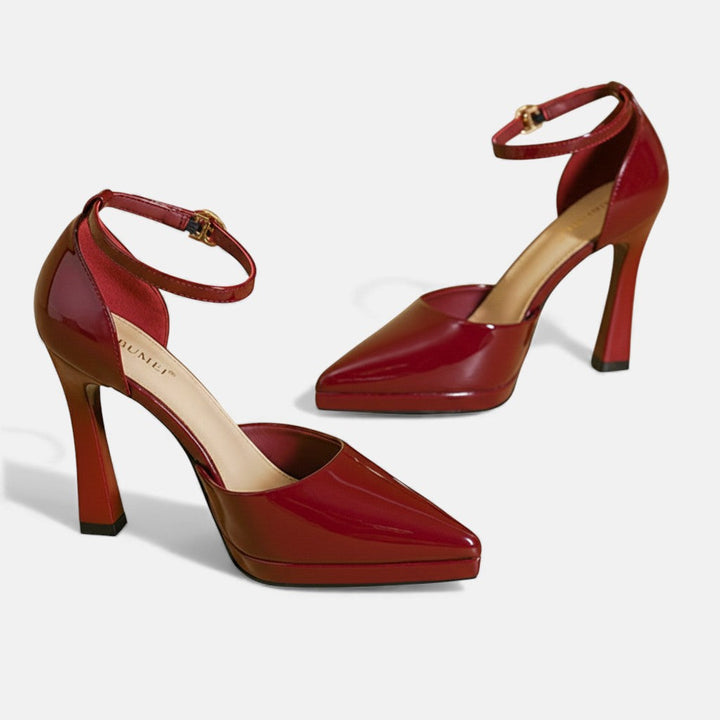 Evette | Stylish Ankle Strap Pointed Heels