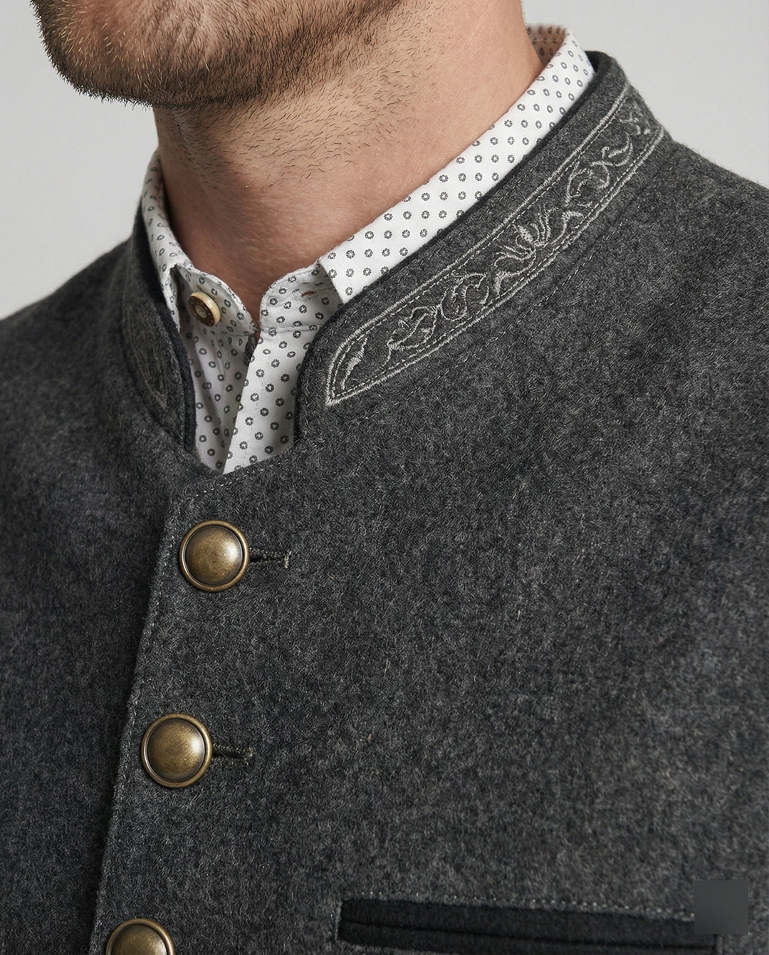 Frederick | Traditional Standing-Collar Vest