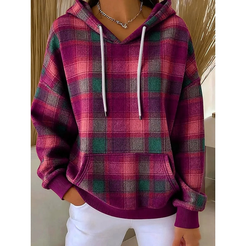 Sadie | Cozy Checked Hoodie
