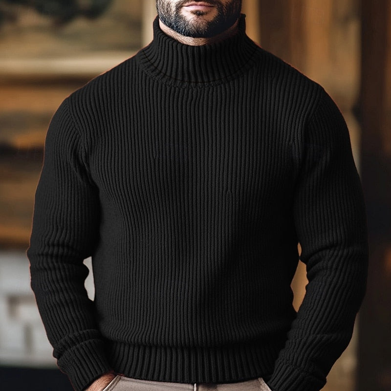 Jonathan | Ribbed Turtleneck Jumper