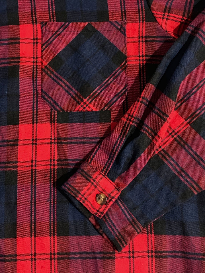 Braxton | Checked Hooded Shirt