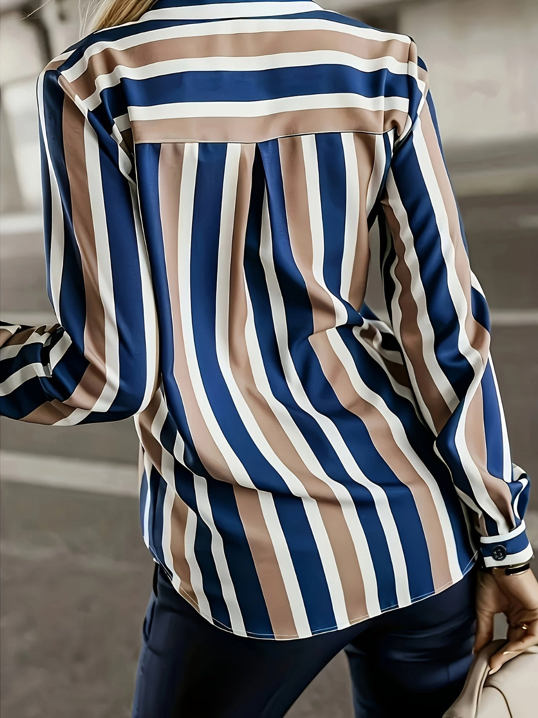 Nora | Refined Striped Button-Up Shirt