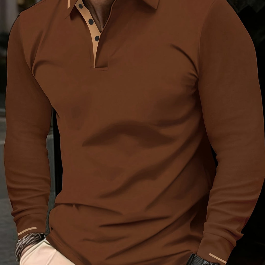 Dalton | Refined Long-Sleeve Polo Shirt