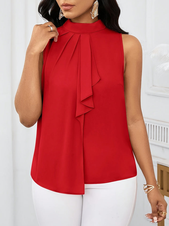 Annabel | Bow-Neck Sleeveless Top