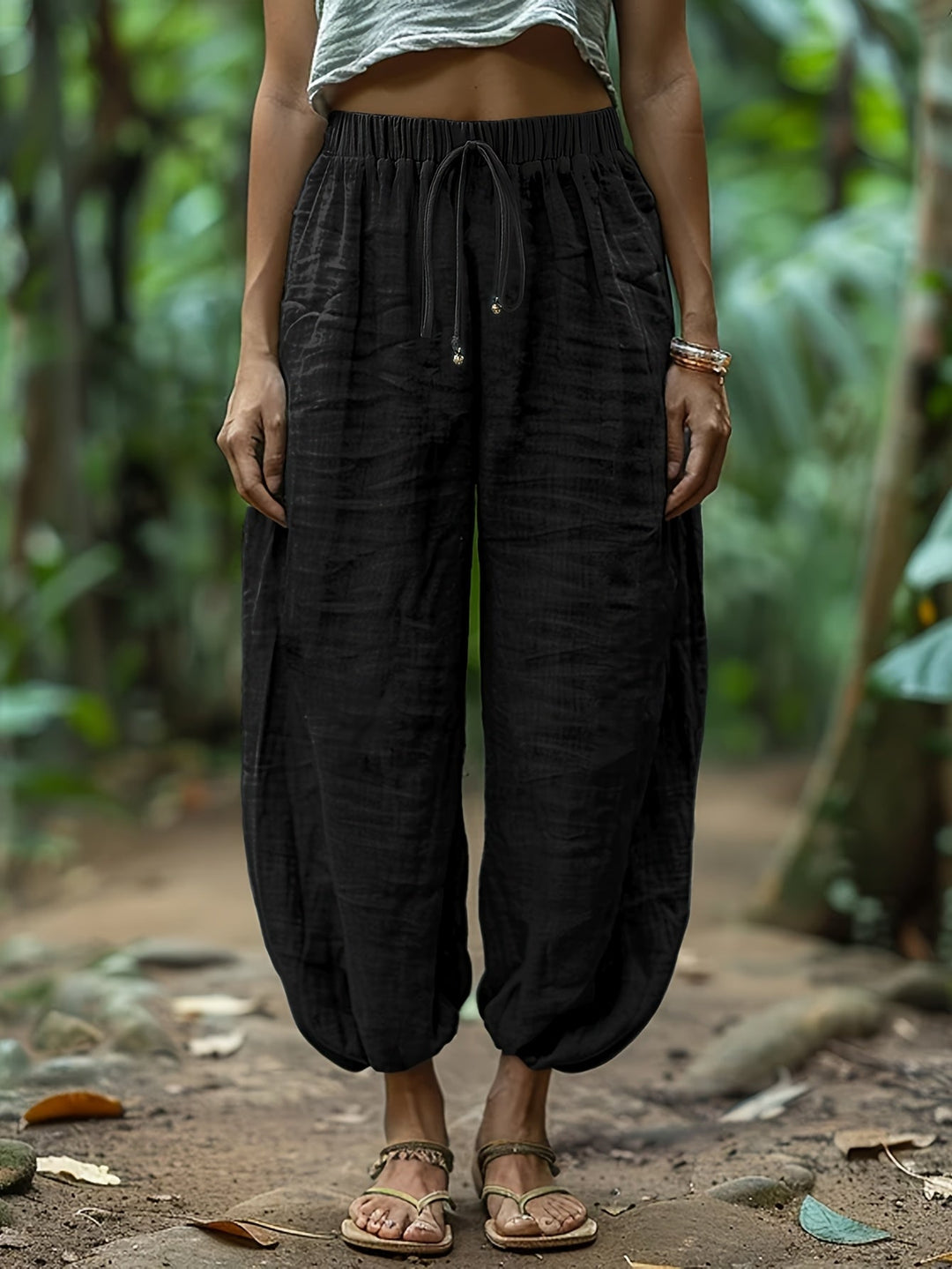 Marjorie | Relaxed Drawstring Lantern Trousers