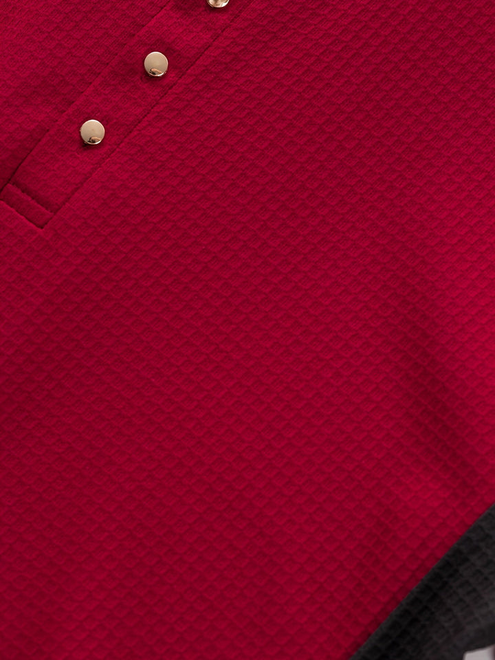 Curtis | Textured Long-Sleeve Henley