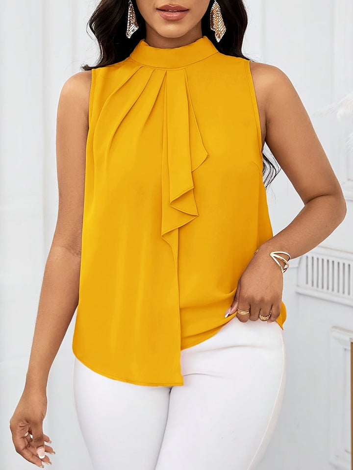 Annabel | Bow-Neck Sleeveless Top