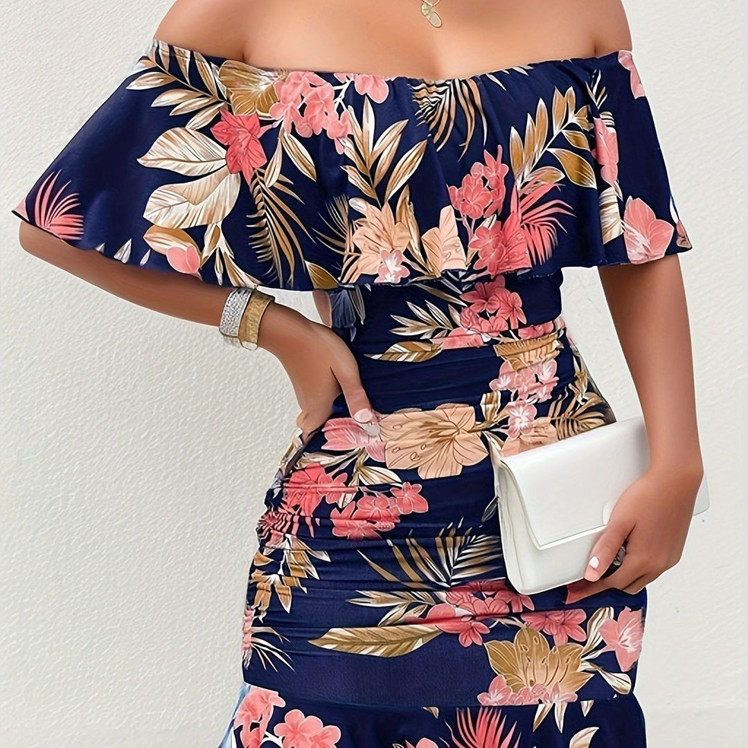 Naomi | Off-Shoulder Ruffle Dress
