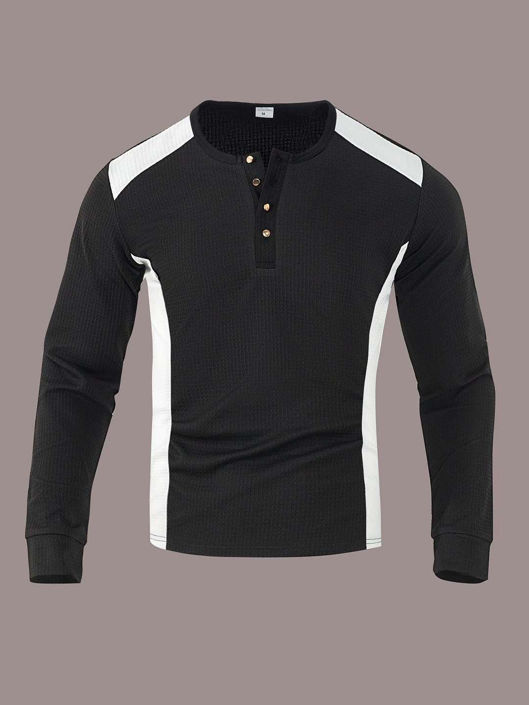 Curtis | Textured Long-Sleeve Henley