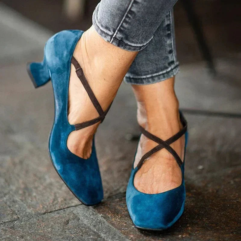 Aubree | Elegant Premium Strap Mid-Heels