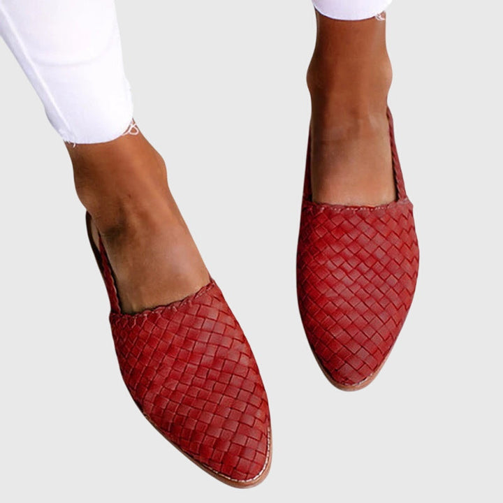 Maeve | Woven Pointed-Toe Flats