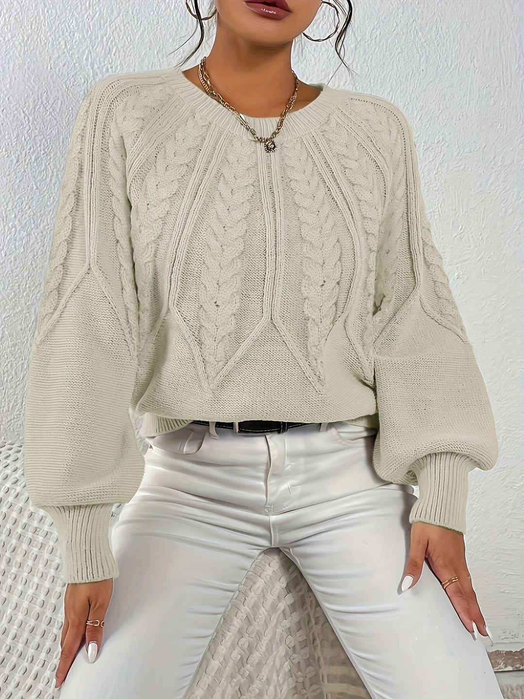 Eleanor | Relaxed Cable-Knit Jumper