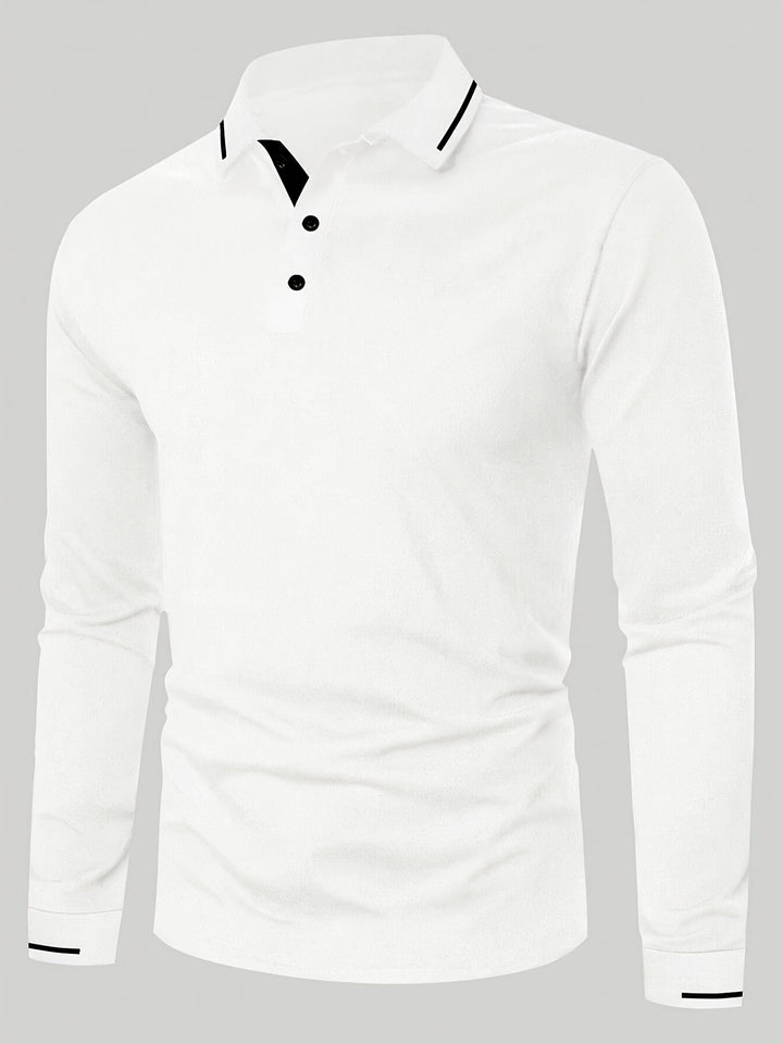 Dalton | Refined Long-Sleeve Polo Shirt