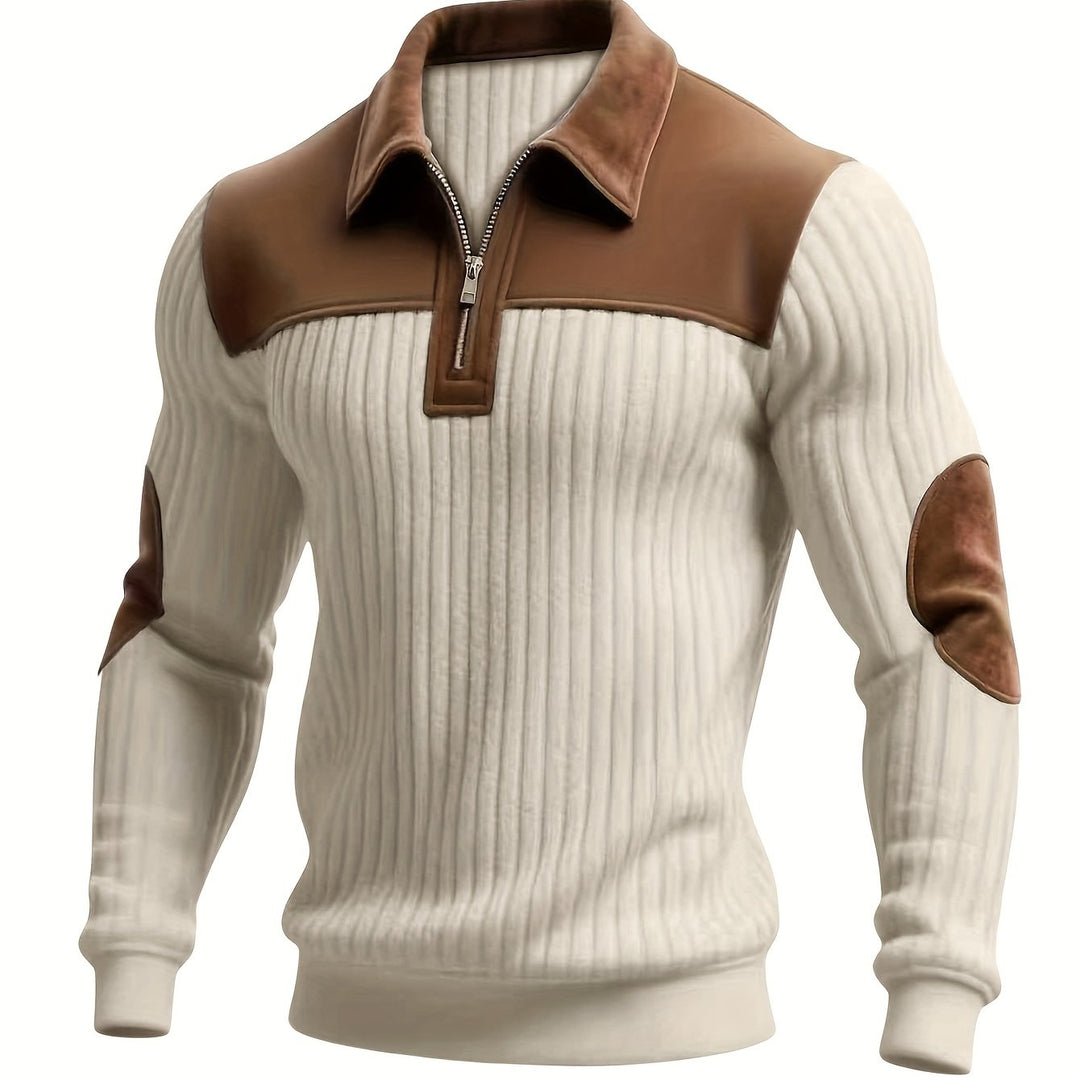 Roland | Two-Tone Quarter-Zip Pullover