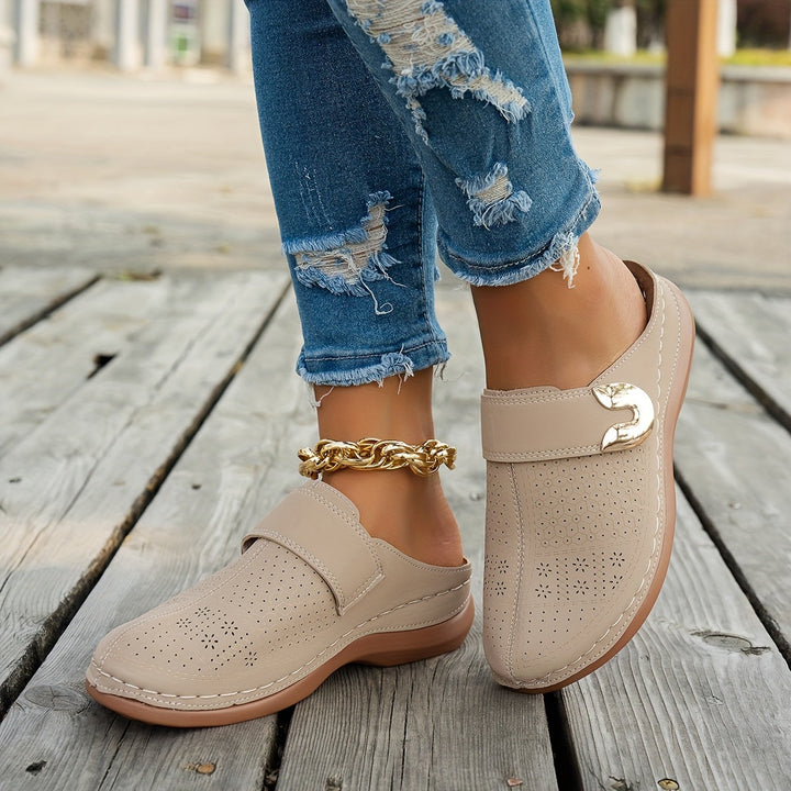 Annalise | Cushioned Wedge Clogs