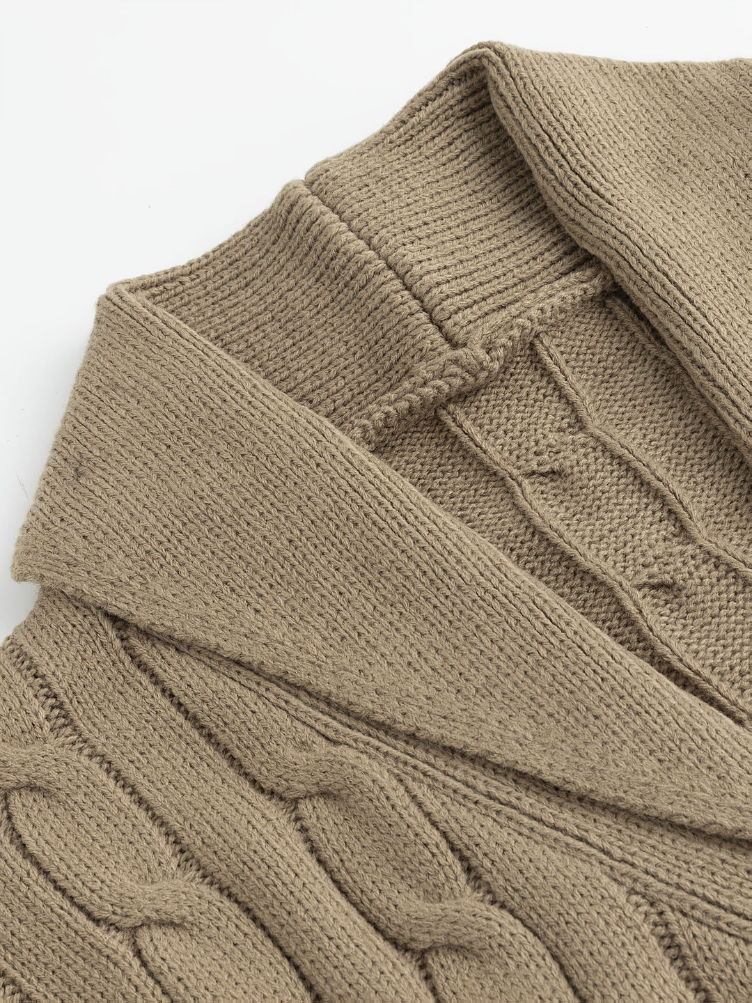 Walter | Shawl Collar Cable Knit Cardigan