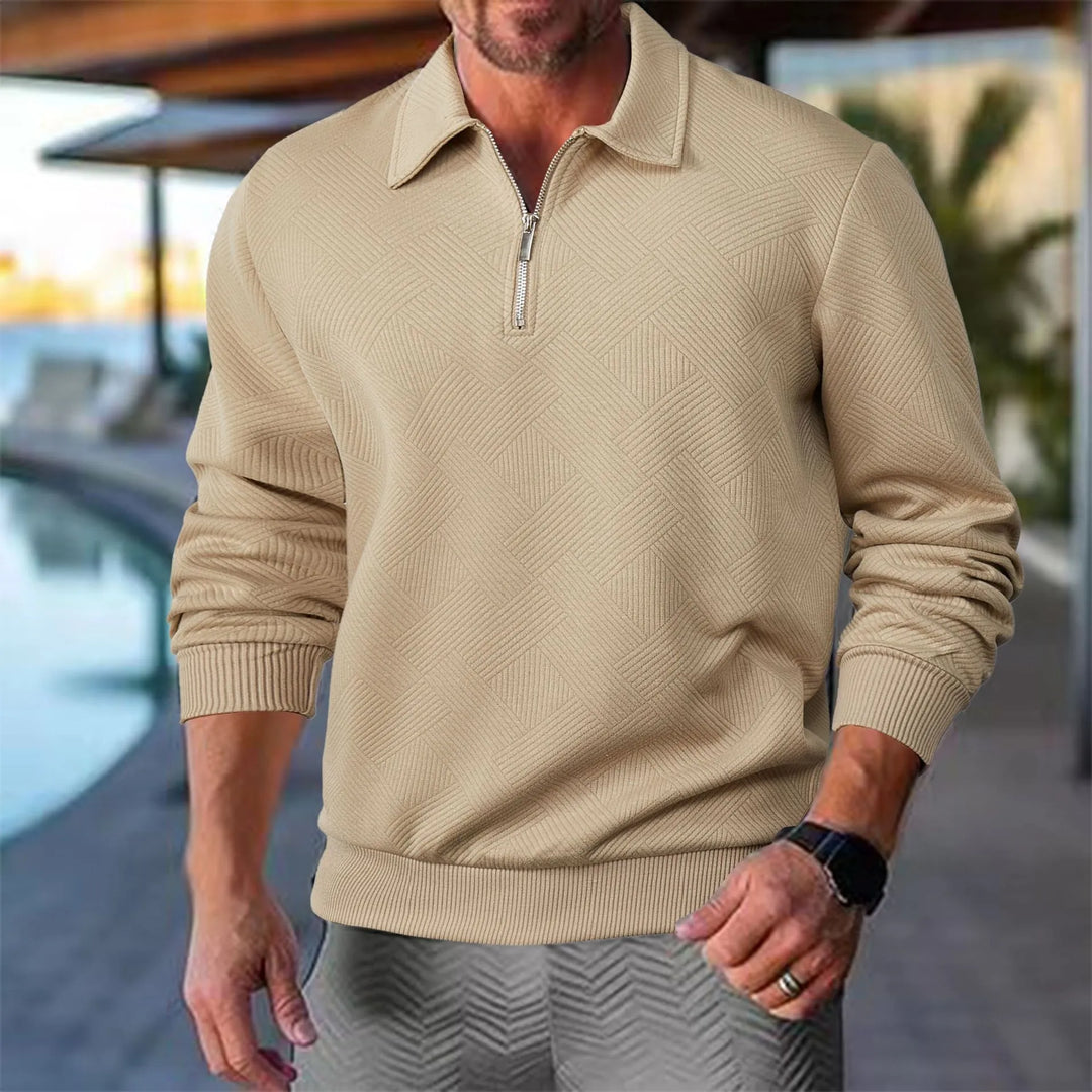 Hudson | Textured Half-Zip Pullover