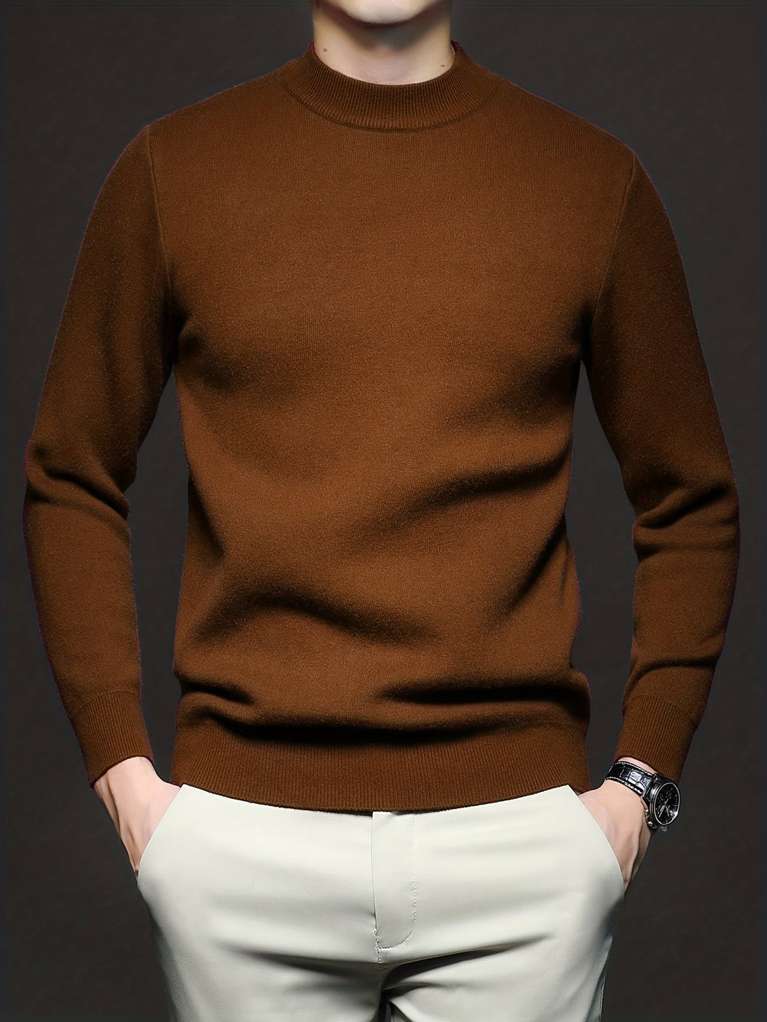 Russell | Refined Mock-Neck Jumper