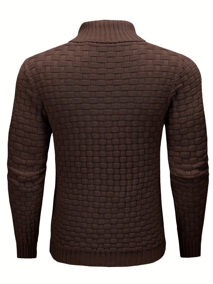 Alistair | Textured Shawl-Collar Jumper